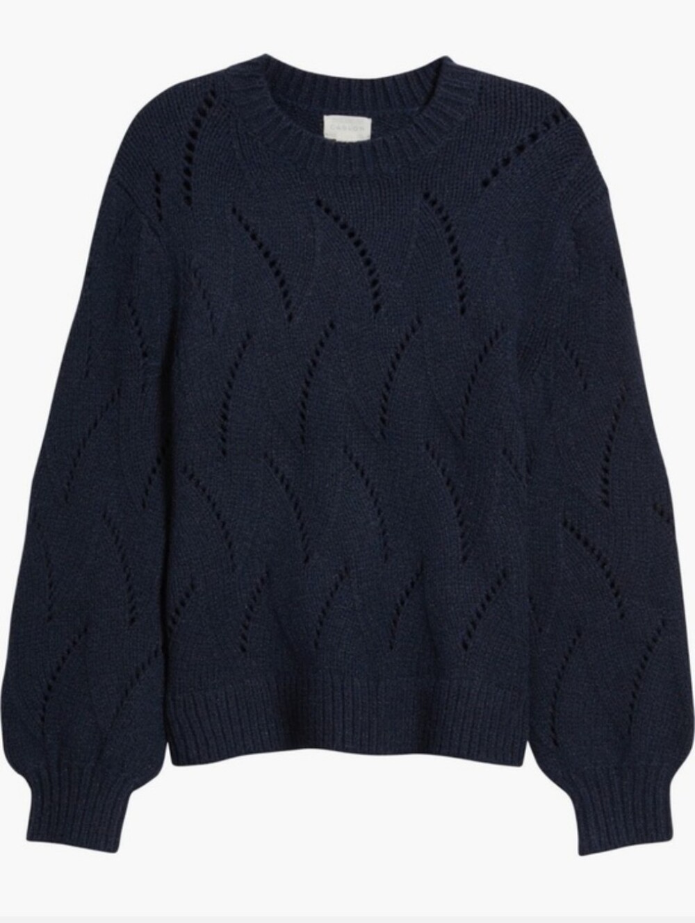 Caslon Navy Oversized Knit Sweater